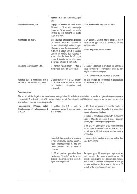 Rapport annuel 2007 - Crioc