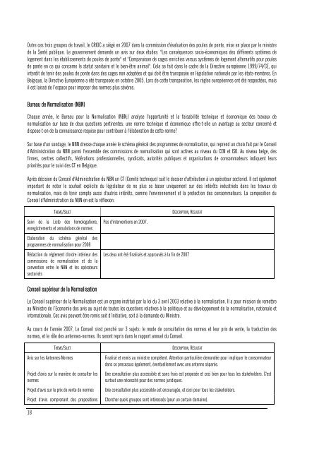 Rapport annuel 2007 - Crioc