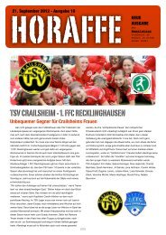 Unbequemer Gegner für Crailsheims Frauen - TSV Crailsheim