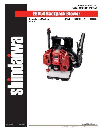 EB854 Backpack Blower - Shindaiwa USA