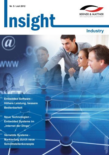 5. Newsletter 'Insight Industry' (pdf 2,8 MB - Berner & Mattner