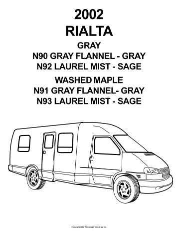 2002 RIALTA - Winnebago Rialta Motor Home