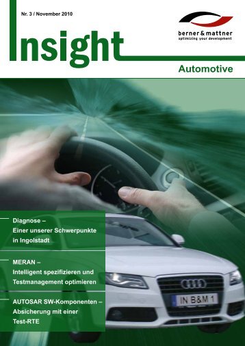 3. Newsletter 'Insight Automotive' (pdf 3,3 MB - Berner & Mattner