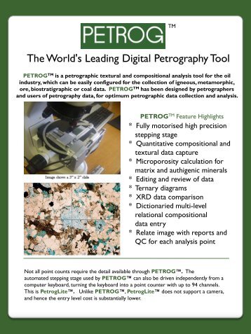 The World's Leading Digital Petrography Tool