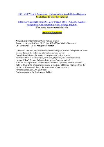 assignment understanding work related injuries Investigating accidents and incidents page 4 of 88 health and safety executive understanding the language of investigation certain key words and phrases will be used regularly throughout this guide. assignment understanding work related injuries Investigating accidents and incidents page 4 of 88 health and safety executive understanding the language of investigation certain key words and phrases will be used regularly throughout this guide.