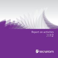 Report on activities - Tecnatom