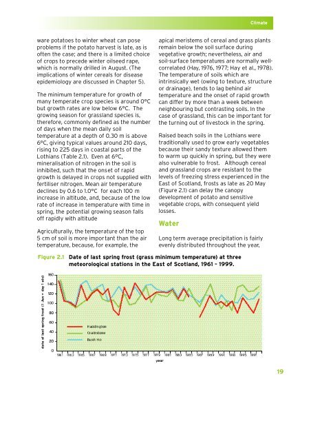 Crop Production in the East of Scotland - SASA