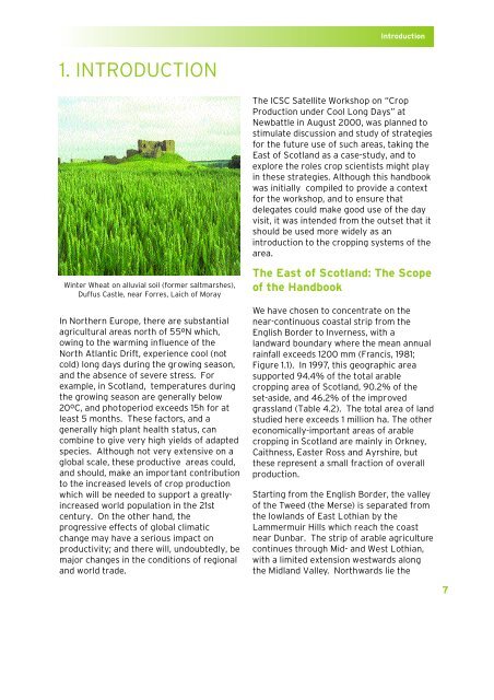 Crop Production in the East of Scotland - SASA