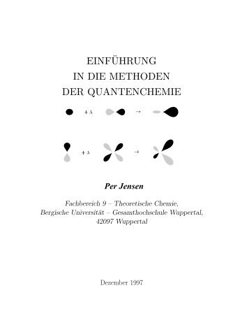 EINFÂ¨UHRUNG IN DIE METHODEN DER QUANTENCHEMIE