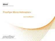 Proxflyer Micro Helicopters - eroMAV