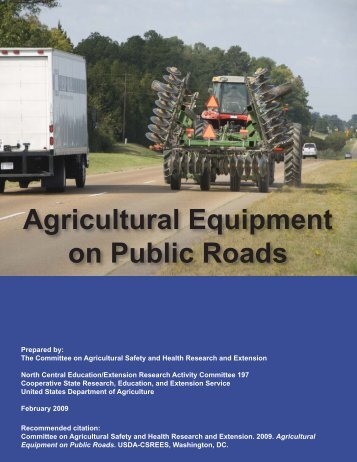 Operating Agricultural Equipment on Public Roads