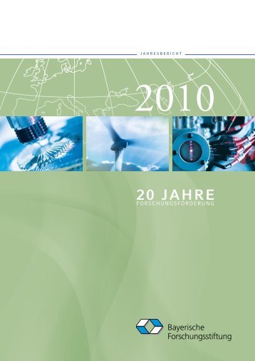 20 JAHRE - Bayerische Forschungsstiftung