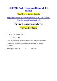 ECET 310 Week 2 Assignment Homework 2_2 (Devry)