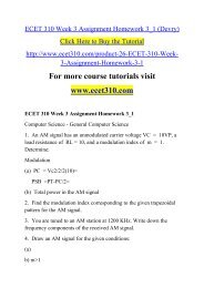 ECET 310 Week 3 Assignment Homework 3_1 (Devry)