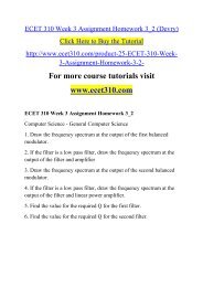 ECET 310 Week 3 Assignment Homework 3_2 (Devry)