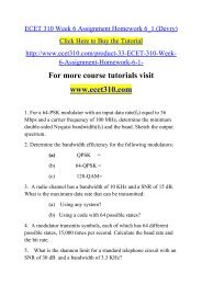 ECET 310 Week 6 Assignment Homework 6_1 (Devry)