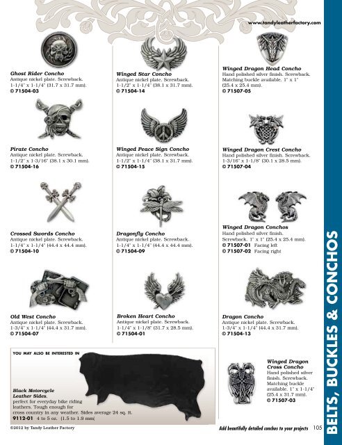 belts, buckles & conchos