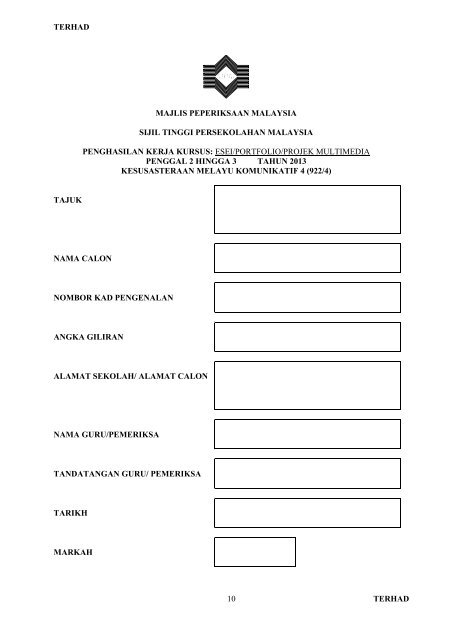 Manual Kesusasteraan Melayu 9224