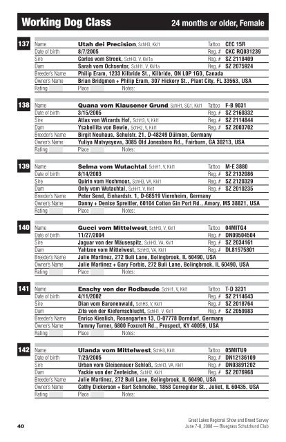 Great Lakes Regional Show and Breed Survey - Bluegrass ...