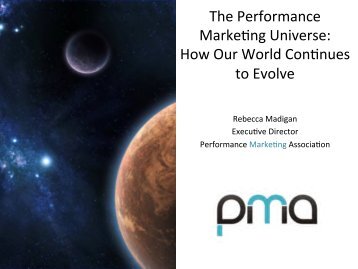 The Performance Marke$ng Universe - Affiliate Management Days