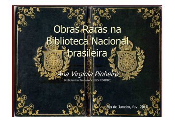 Obras Raras na Biblioteca Nacional brasileira - Eventos.bvsalud.org