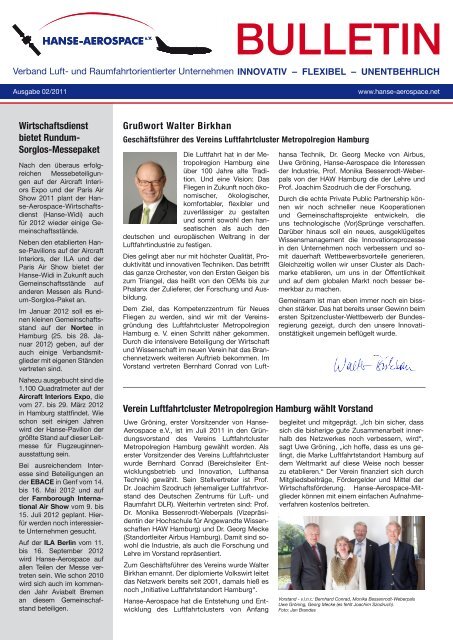 Bulletin Hanse Aerospace E V