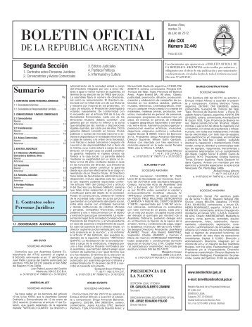 BoletÃ­n Oficial argentino - CIPER Chile