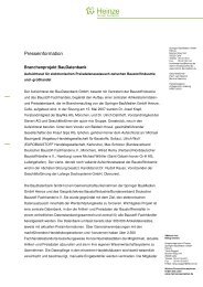 Presseinformation - BauDatenbank