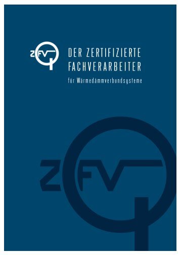 Folder Zertifizierter WDVS-Fachverarbeiter - Bauakademie Wien