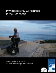 Private Security Companies in the Caribbean - Project Ploughshares