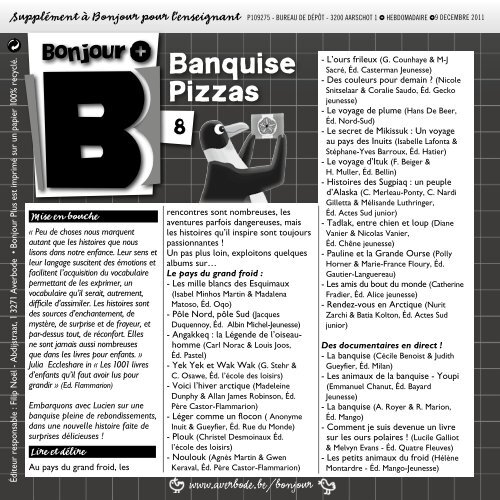 Banquise Pizzas - Averbode