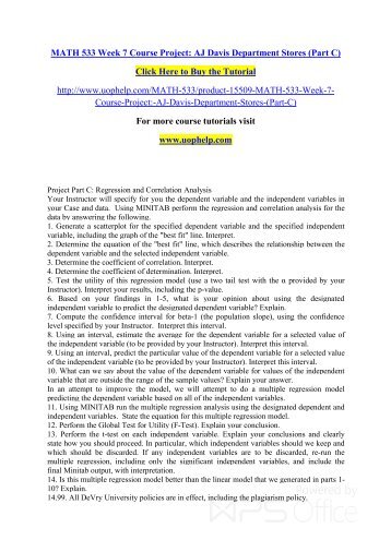 project c math 533 project c math 533