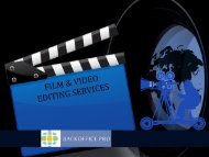 Film and video editing services