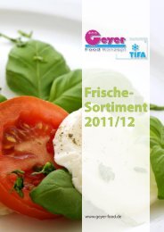 Frische- Sortiment 2011/12