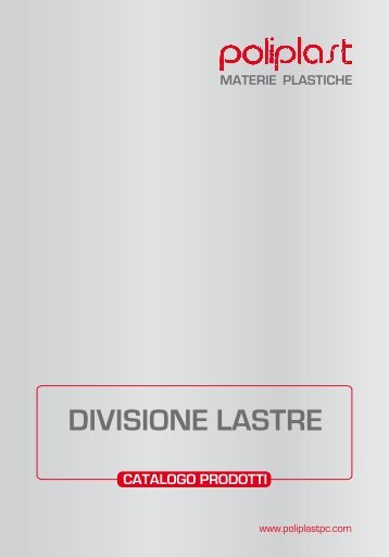 materie plastiche divisione lastre catalogo prodotti - Poliplast