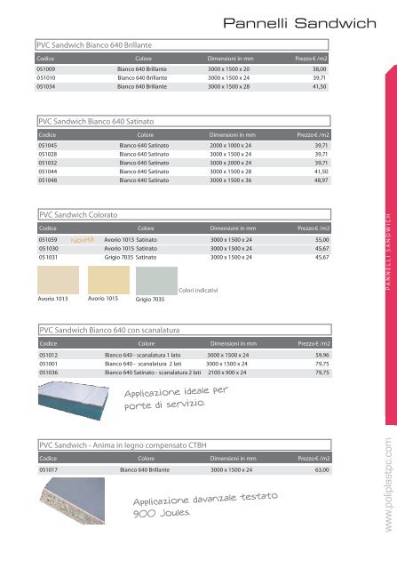 materie plastiche divisione lastre catalogo prodotti - Poliplast