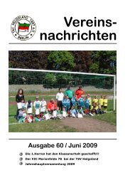 Ausgabe 60 / Juni 2009 Vereins- nachrichten