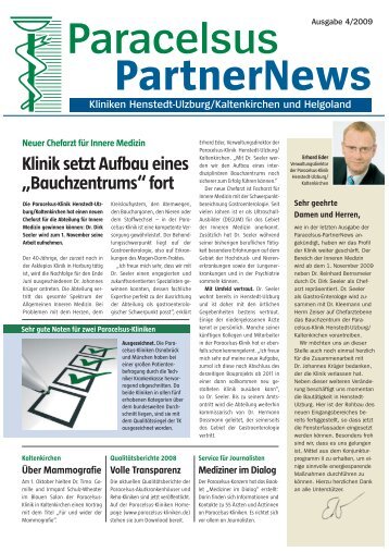 PartnerNews - bei der Paracelsus-Kliniken Deutschland GmbH & Co ...