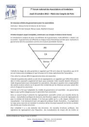 Bureau 7 Forum national des Associations et Fondations Jeudi 25 ...