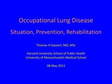 Thomas Gassert Occupational Lung Diseases - Anroev