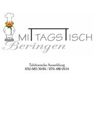 BroschÃ¼re Mittagstisch - Beringen