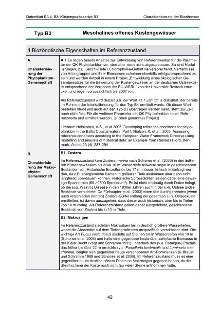 Methodenhandbuch – Teil Küstengewässer Gewässertypen