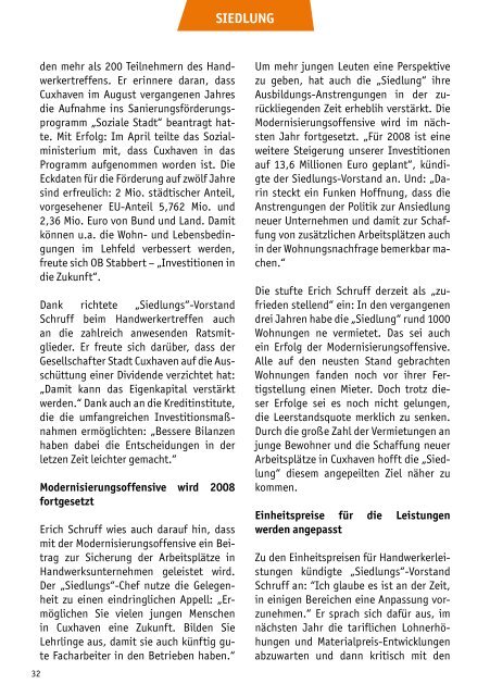 SiedlungMagazin - Die Siedlung