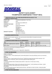 Safety Data Sheet Thompson S Water Seal Improved Formula Toolbank Safety Data Sheet Thompson S Water Seal Improved Formula Toolbank