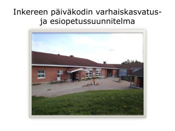 PÃ¤ivÃ¤nsÃ¤teen varhaiskasvatus- ja esiopetussuunnitelma