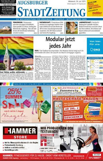 StadtZeitung Augsburg-Süd 29.07.2015