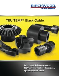 TRU TEMP Black Oxide - Birchwood Technologies