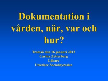 Strukturerad dokumentation - Innomed