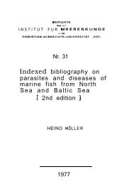 Nr. 31 Indexed bibliography on parasites and diseases of marine ...
