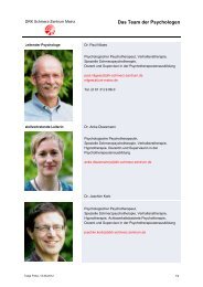 Das Team der Psychologen - DRK Schmerz-Zentrum Mainz